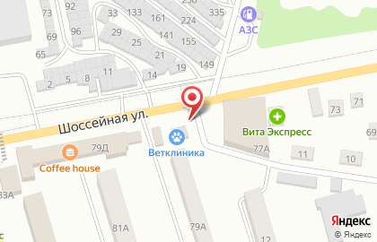 Киоск Пятачок на Шоссейной улице на карте
