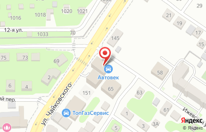 Оптово-розничный магазин Оптово-розничный магазин на улице Чайковского на карте