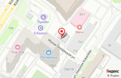 Торгово-производственное предприятие Поток-Трубная компания на Малой Тихорецкой улице на карте