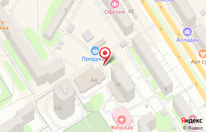Продуктовый магазин в Саратове на карте