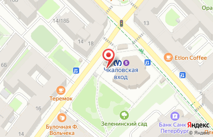 Банк втб Северо-запад на Чкаловском проспекте на карте