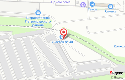 Специализированная стоянка для хранения задержанных транспортных средств в Санкт-Петербурге на карте