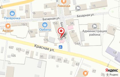 Магазин косметики и бытовой химии Магнит Косметик на Базарной улице на карте