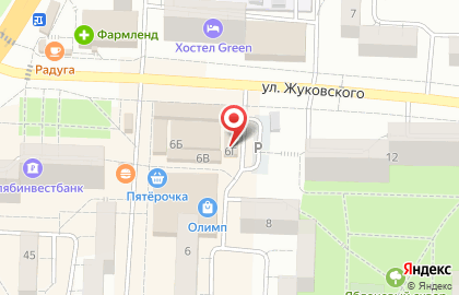 Магазин Мясное раздолье на улице Жуковского на карте