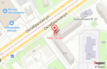 Медицинский центр Мед-Профи на Октябрьской улице на карте