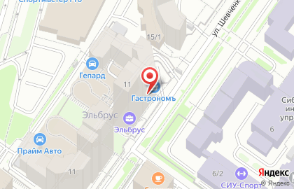 Продовольственный магазин Гастрономъ в Октябрьском районе на карте