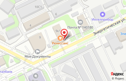 Ресторан Ренессанс в Жуковском на карте