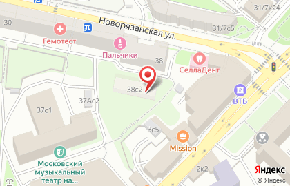Автомойка на Спартаковской, 3 ст5 на карте