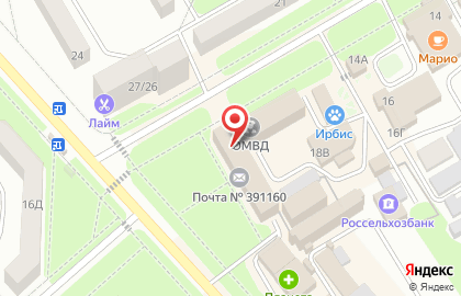 Магазин кондитерских изделий Пирожникофф в Новомичуринске на карте