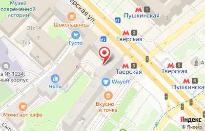 Департамент Потребительского Рынка и Услуг г. Москвы на Пушкинской на карте