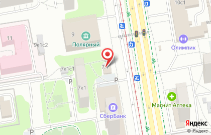 Кафе Ласточка в Южном Медведково на карте