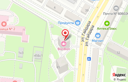 Магазин Авторадуга в Нижнем Новгороде на карте