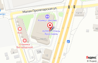 Отель AZIMUT Отель Ярославль на карте
