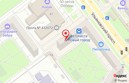Служба доставки пиццы и роллов Oran G на Ульяновском проспекте на карте