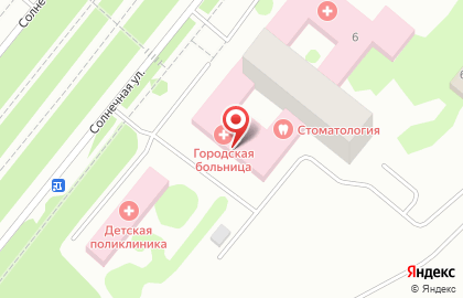 Городская поликлиника г. Сосновоборска на карте