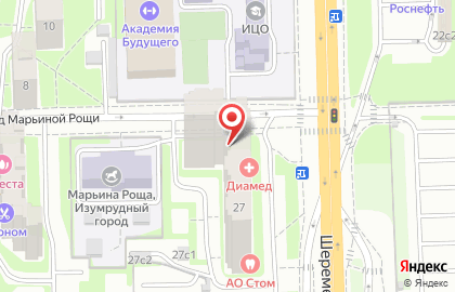 Стоматолог и Я на Шереметьевской улице на карте