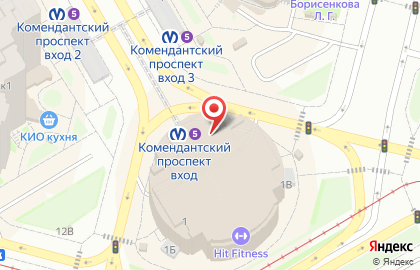 Табачная лавка Fortress на Комендантском проспекте на карте