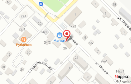 Гипермаркет Магнит в Ставрополе на карте