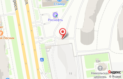 Сервисный центр Радиус на Светлановском проспекте на карте