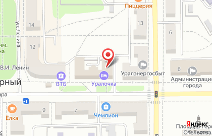 Гостиница Уралочка на улице Мира на карте