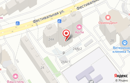 Автошкола Мастерство Индивидуальность Доступность на Фестивальной улице на карте