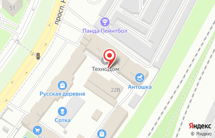 Магазин бытовой техники ТехноДом на проспекте Народного Ополчения на карте
