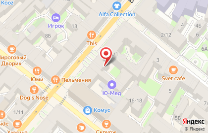 Центр слуха Ю-Мед на Большой Московской улице на карте