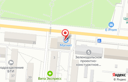 Супермаркет Магнит в Зеленодольске на карте