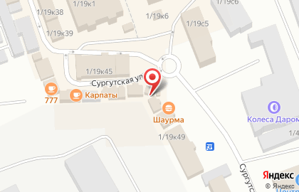 Оператор связи МегаФон на Сургутской улице на карте