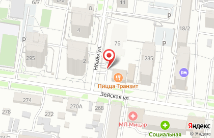 Пицца Транзит в Благовещенске на карте