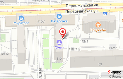 Участковый пункт полиции район Восточное Измайлово на Первомайской улице на карте