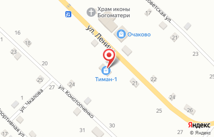 Продовольственный магазин Тиман-1 на карте