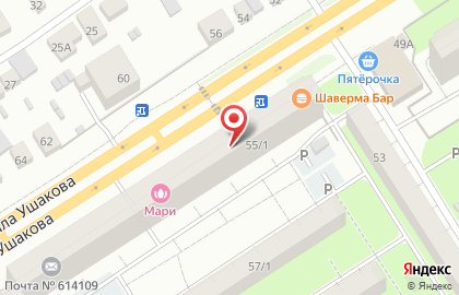 Участковый пункт полиции на улице Адмирала Ушакова на карте