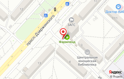 Киоск фастфудной продукции Избушка-кормушка в Дзержинском районе на карте
