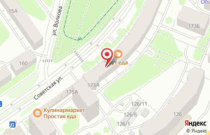 Банкомат Открытие на Советской улице, 173 на карте