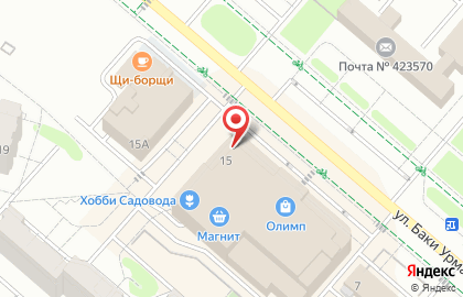 Магазин разливных напитков Пан Хмельновъ на улице Баки Урманче на карте