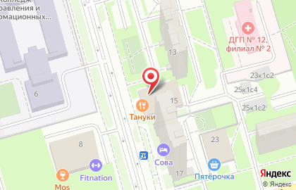 Тануки на Домодедовской на карте