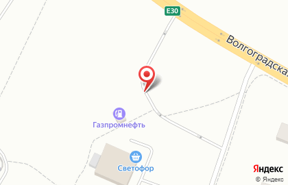 Автозаправочная станция Газпромнефть на Волгоградской улице на карте