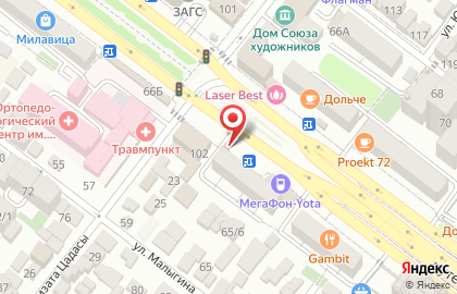 Киоск хлебобулочных изделий в Советском районе на карте