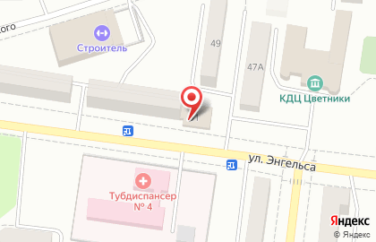 Управление Пенсионного фонда РФ на улице Энгельса в Ревде на карте