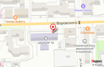Избирательный участок №463 на улице Воровского на карте