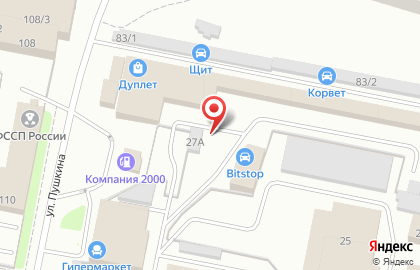 Торгово-установочный центр Bitstop на Гаражной улице на карте
