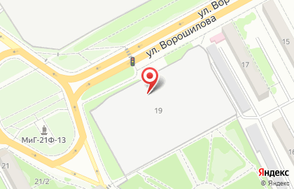 Школа танцев Новое поколение на улице Ворошилова на карте