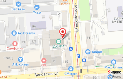 Театр Мельпомена на Московской улице на карте