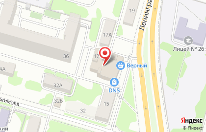 Оптово-розничный магазин косметики Kosmetika-Express.ru на Ленинградской улице на карте