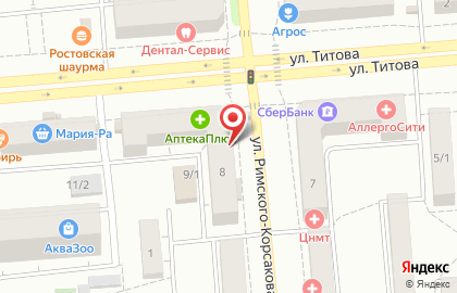 Торговая компания ЭТМ на улице Римского-Корсакова на карте