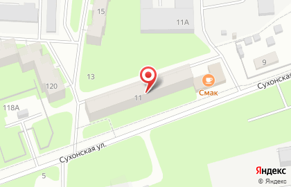 Смак на Сухонской улице на карте