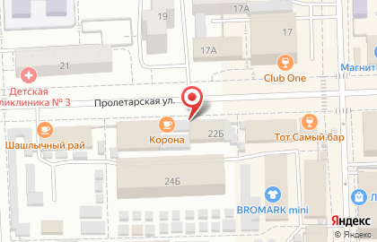 Мужской салон на Пролетарской улице на карте