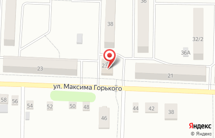 Супермаркет Магнит на улице Максима Горького на карте