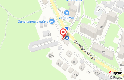 Кафе-бар Альбион на Октябрьской улице на карте